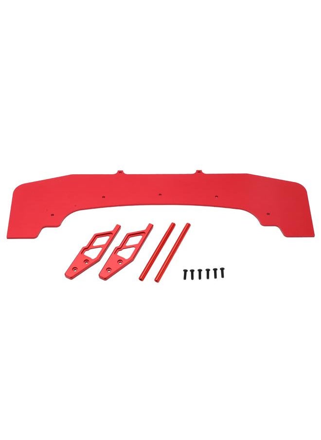 RC Front Bumper Aluminium Alloy Wearproof Easy Installation No Rusting Stable Front Splitter for ARRMA Red
