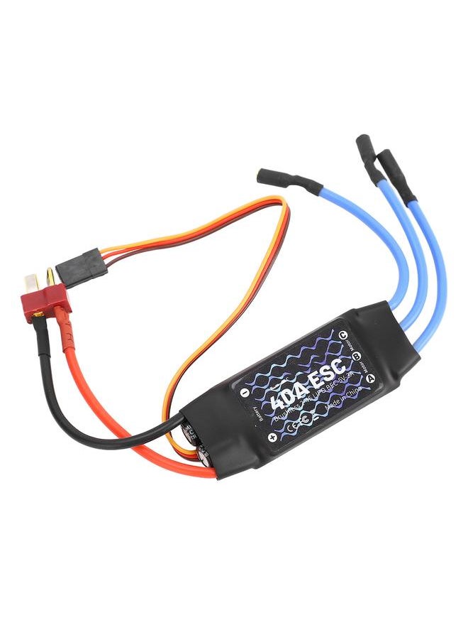 Brushless ESC 40A Black Safety Power On Low Voltage Protection T Plug Male Brushless ESC for RC Fixed Wing Aircraft