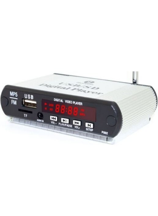 Mp5 USB SD Mmc Bluetooth Supported Remote Control Car Tape Converter 5-12 Volt Board with Case