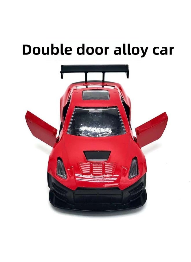 Children's Back-to-force Sports Car Model Ornaments Can Open And Close The Door Simulation Racing Toy Stall Night Market Alloy Car-Color:Multi-color Mixed (160 Boxes From Batch)