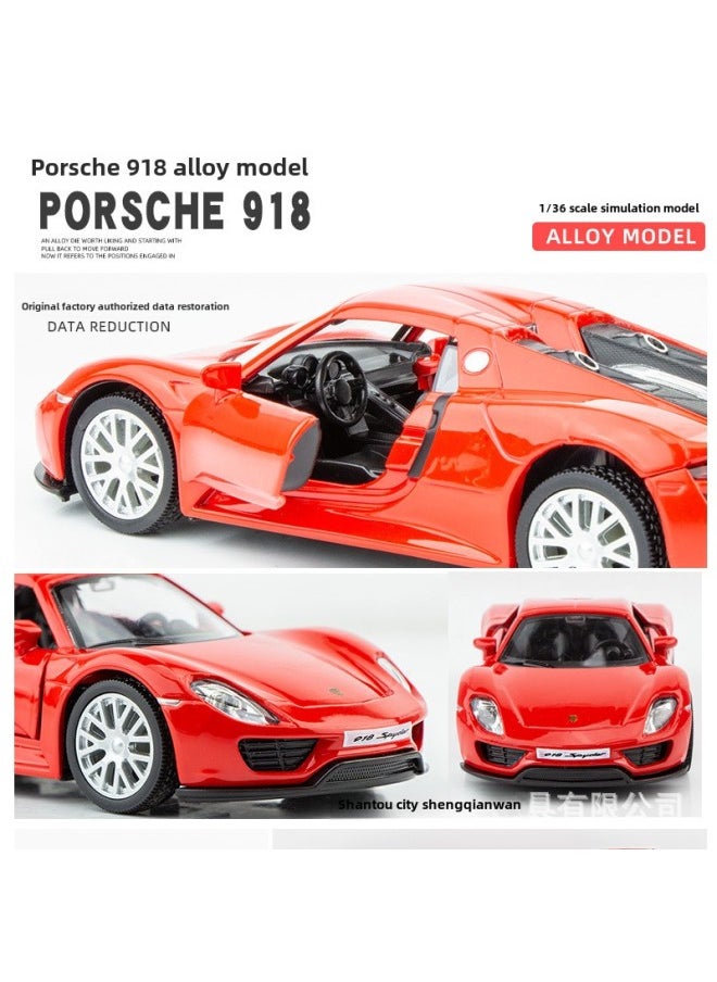 1:36 Pa Lamela Model Cayenne Car Model Simulation Masha Super Run Boy Gift Alloy Car Toy Car-Color:Blue Popular Song