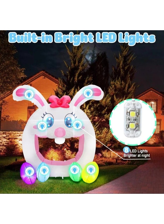 Easter Air Model Outdoor Decoration Rabbit Egg Arch Luminous Inflatable Air Model Direct Supply-Color:Product Pictures
