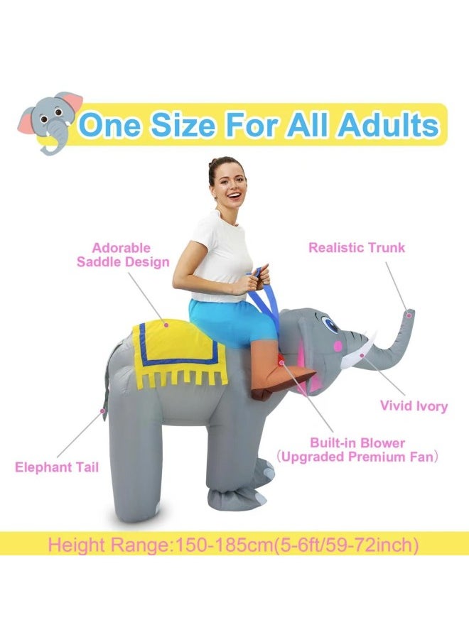 Inflatable Clothing Adult Children Elephant Clothing Animal Suit Men And Women Role-playing Party Performance Props-Color:Product Pictures