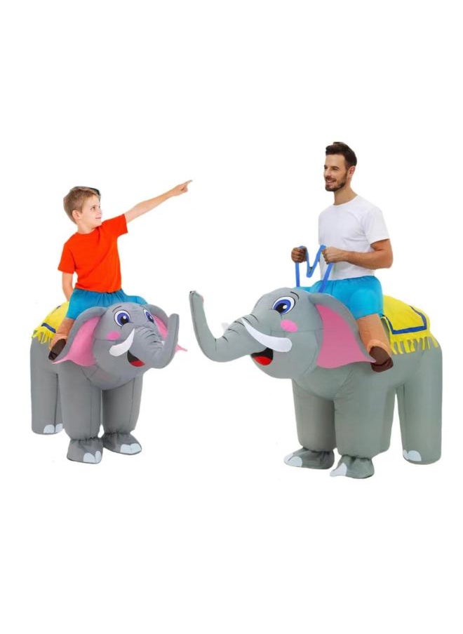 Inflatable Clothing Adult Children Elephant Clothing Animal Suit Men And Women Role-playing Party Performance Props-Color:Product Pictures