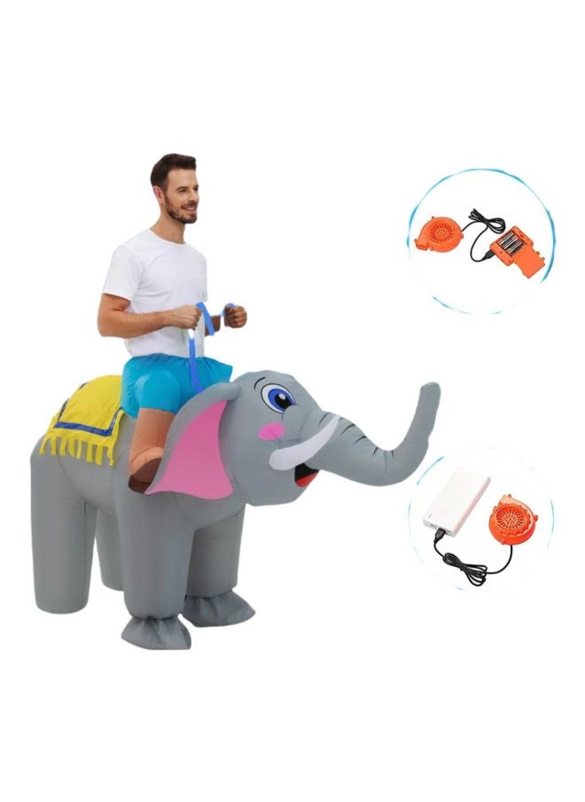 Inflatable Clothing Adult Children Elephant Clothing Animal Suit Men And Women Role-playing Party Performance Props-Color:Product Pictures