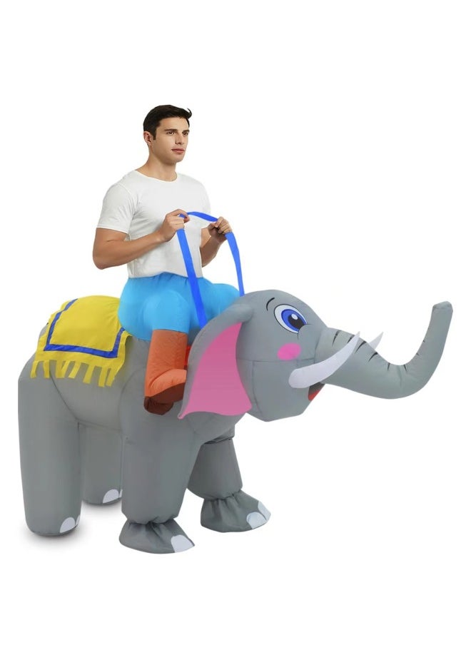 Inflatable Clothing Adult Children Elephant Clothing Animal Suit Men And Women Role-playing Party Performance Props-Color:Product Pictures