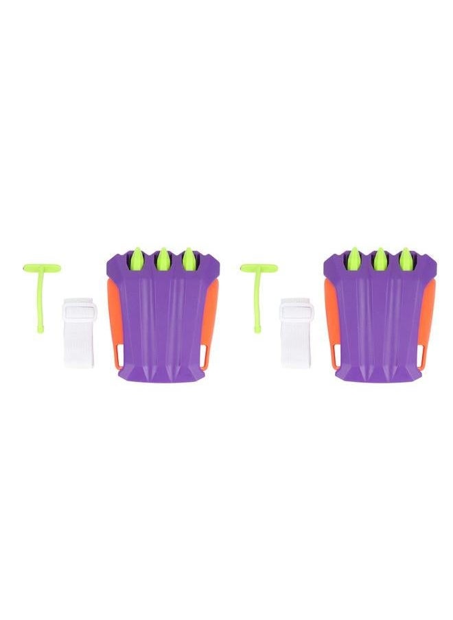 2pcs 3D Printed Wolf Claw Toy Stress Relief Reduce Anxiety Retractable Purple Green