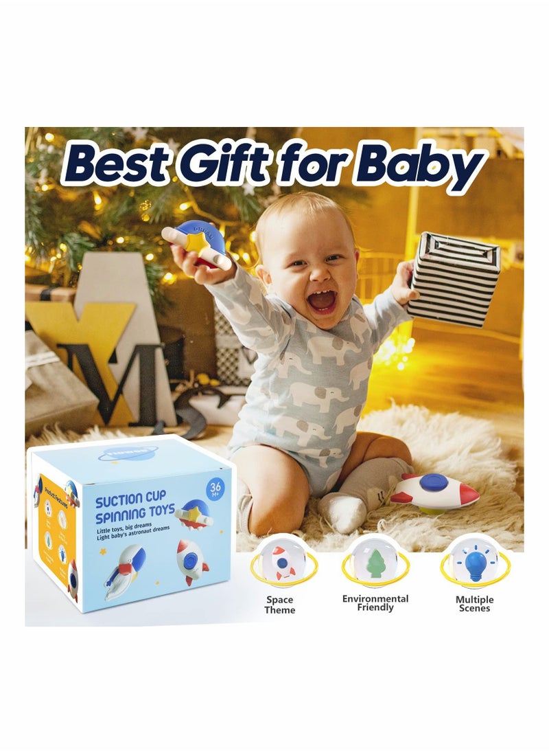 Suction Cup Spinner Toys, Spinning Fidget Baby Sensory Toys for Toddlers 1-3