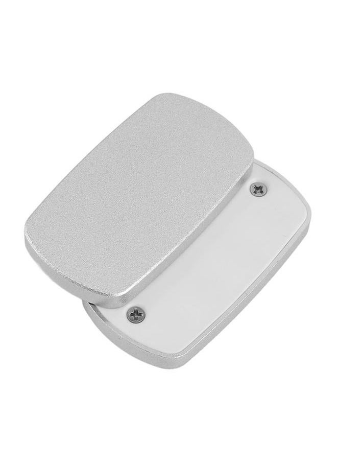 ADHD Push Slider Toy Sensory Glossy Surface Elliptical Decompression Stress Relief with PTFE Tapes for Daily Life Silver