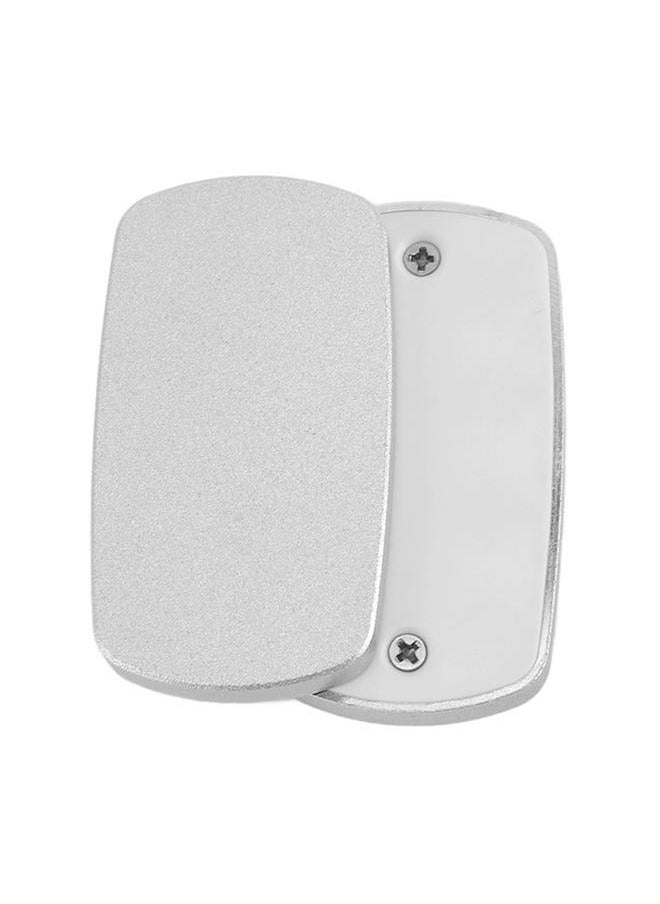 ADHD Push Slider Toy Sensory Glossy Surface Elliptical Decompression Stress Relief with PTFE Tapes for Daily Life Silver