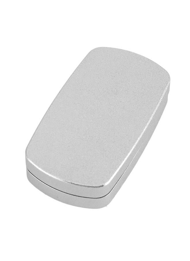 ADHD Push Slider Toy Sensory Glossy Surface Elliptical Decompression Stress Relief with PTFE Tapes for Daily Life Silver