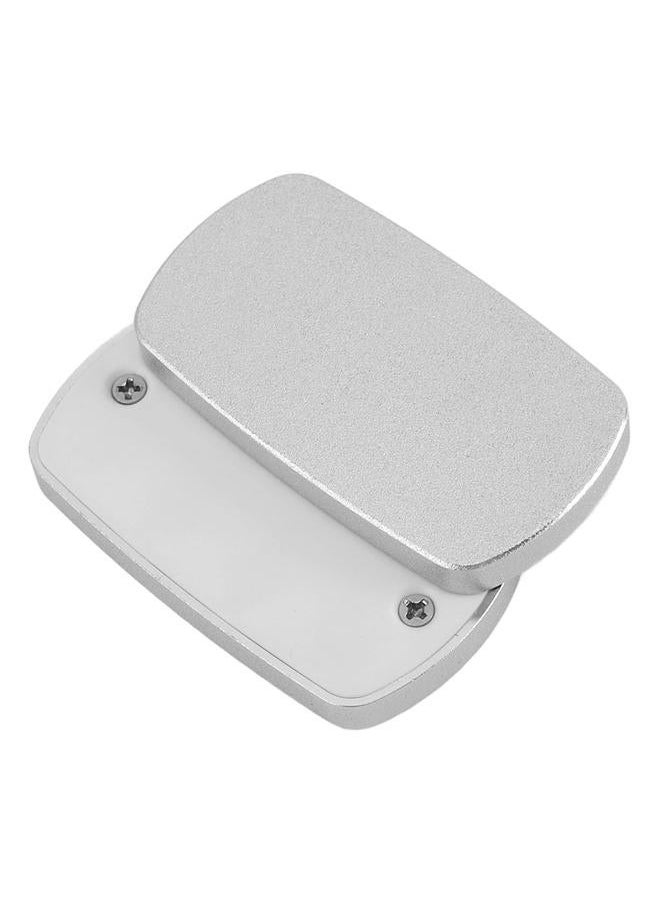 ADHD Push Slider Toy Sensory Glossy Surface Elliptical Decompression Stress Relief with PTFE Tapes for Daily Life Silver