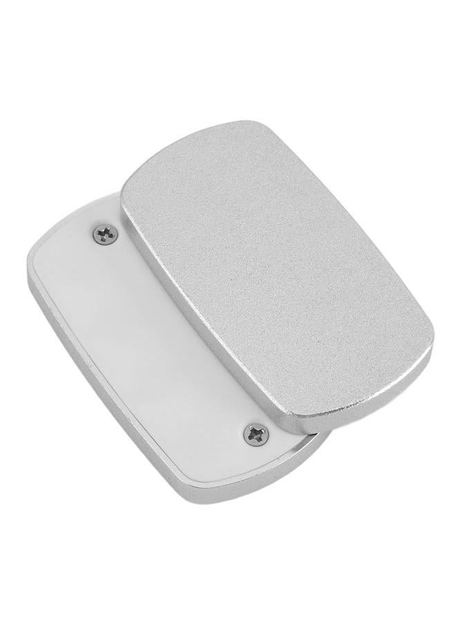 ADHD Push Slider Toy Sensory Glossy Surface Elliptical Decompression Stress Relief with PTFE Tapes for Daily Life Silver