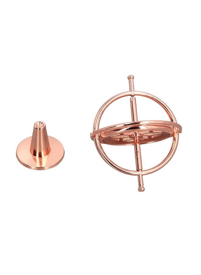 Alloy Gyroscope Toy Balance Relaxing Multi Functional Decompression Finger Rose Gold