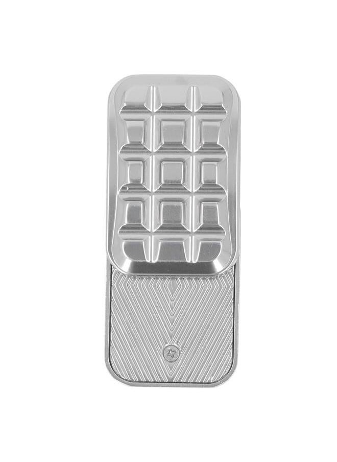 Metal Fidget Slider Magnetic Haptic Toy for Adults Stress Relief Decompression Building Blocks Silver