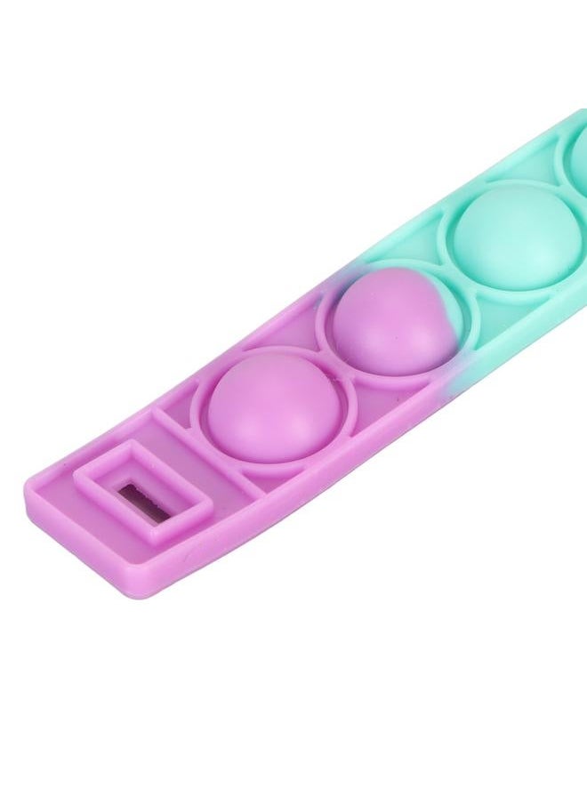 31pcs Push Bubble Bracelet Multicolor Wristband Silicone Stress Reduing Entertaining Toy for Kids