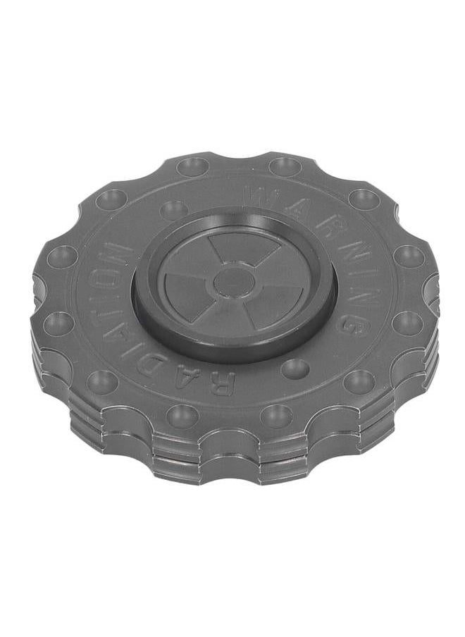 Gear Coin Slider Toy Round Metal Push Fingertip Rotating Stainless Steel Reduce Stress Decompression Black