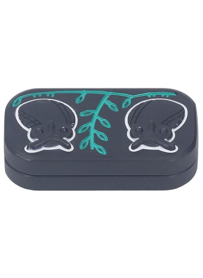 Relief Stress Slider Owl Pattern Comfortable Grip Portable Rugged Fidget for Student Office Worker Black