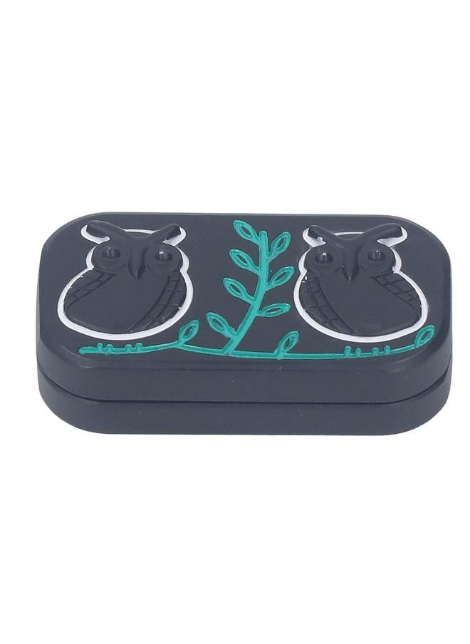 Relief Stress Slider Owl Pattern Comfortable Grip Portable Rugged Fidget for Student Office Worker Black