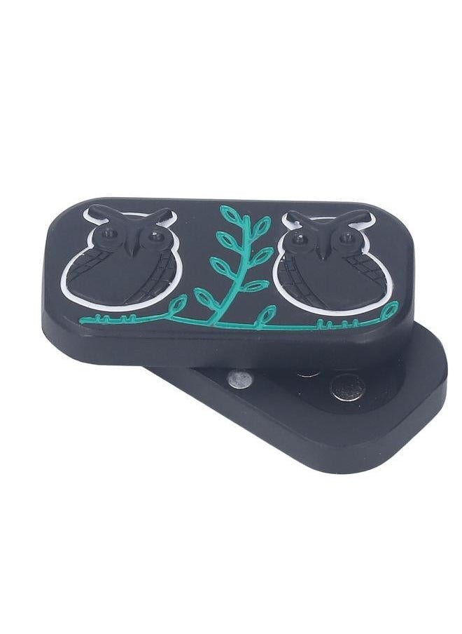 Relief Stress Slider Owl Pattern Comfortable Grip Portable Rugged Fidget for Student Office Worker Black