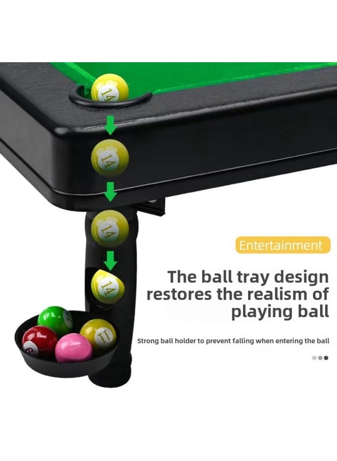 Mini Billiard Table Home Large Billiard Small Children's Educational Indoor Desktop Toys Wholesale-Color:69102# Small Size Billiards Type A ]