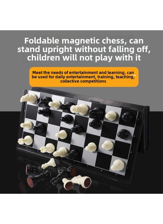 Chess Suit Foldable Chessboard Magnetic Chess Piece Student Children Training Adult Large Multiple Sizes-Color:Magnetic Chinese Checkers-Specification:Chessboard
