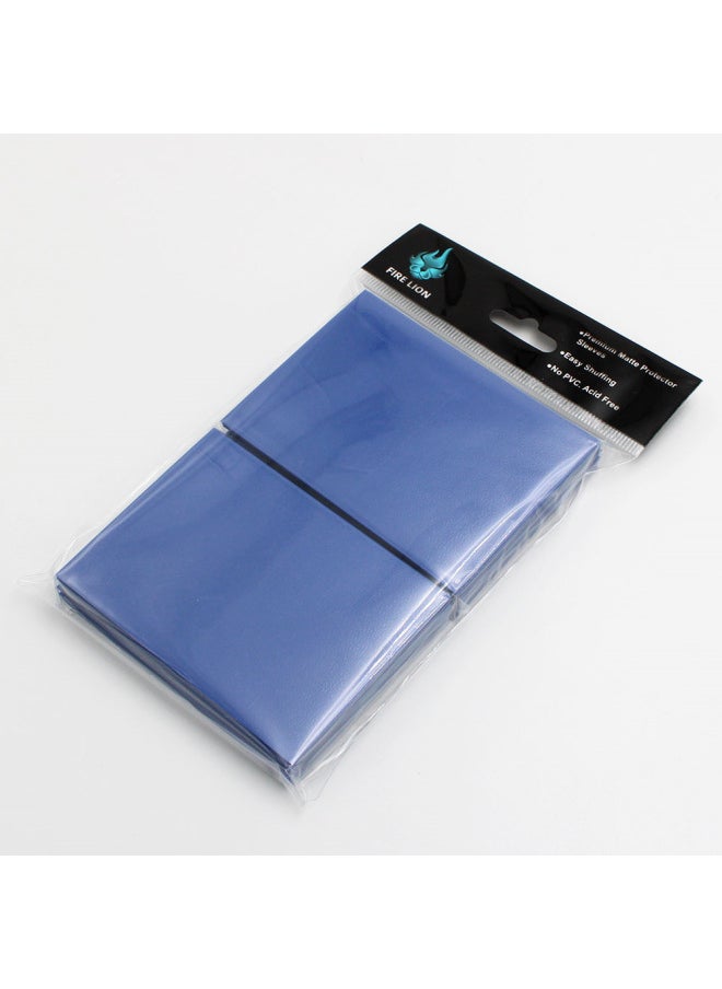 Game Card Case Transparent Solid Color Fine Sand Frosted Card Case Ultraman Bao Ke Meng Color Frosted Card Case-Color:Blue-Specifications:62 * 89MM 100 Sheets/package