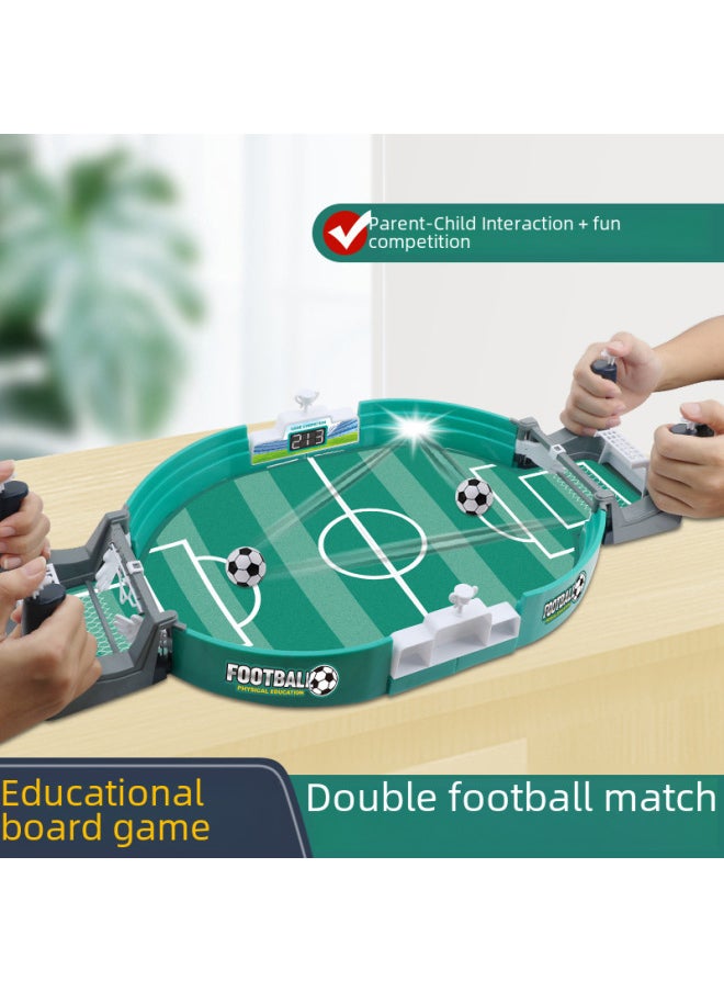 Children's Tabletop Football Competition Table Desktop Double Player Focus Toy Interactive Boys Table Game Parent-child Game-Specifications:Upgraded Large Football Table {with 4 Balls} Color Box-pink