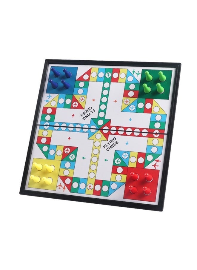 Chess Suit Foldable Chessboard Magnetic Chess Piece Student Children Training Adult Large Multiple Sizes-Color:Magnetic Dice Game Chess-Specification:Chessboard
