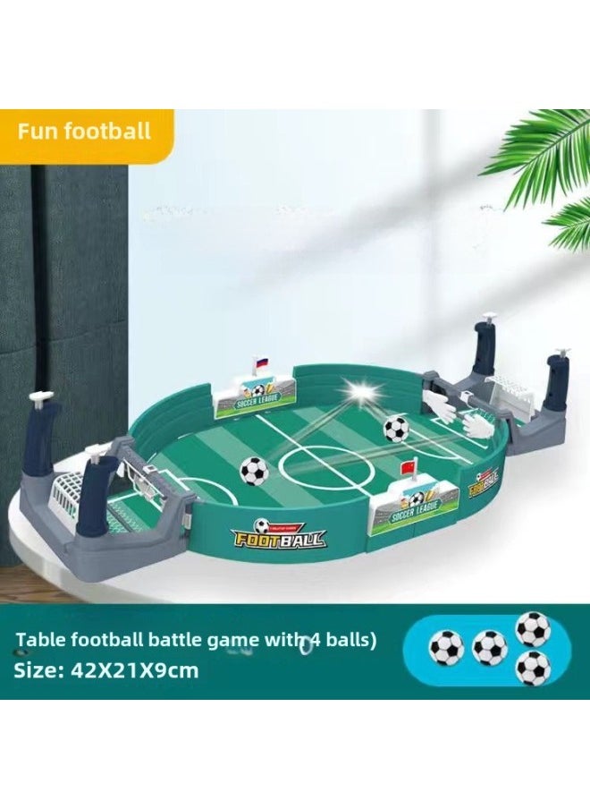 Children's Tabletop Football Competition Table Desktop Double Player Focus Toy Interactive Boys Table Game Parent-child Game-Specifications:Upgraded Football Table (medium) 4 Balls