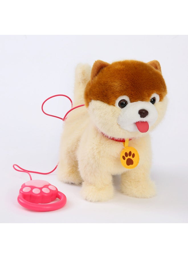 Children's Pet Simulation Dog Doll Plush Electric Toy Sound-making Doll Walking Can Call Electric Doll-Color:1#Husky-Specifications:Rechargeable Battery Suit