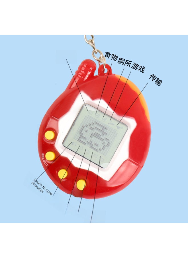 Electronic Pet Machine To Develop Pet Game Machine Strange Handheld Mini Virtual Pet Electronic Machine-Color:Transparent White (26g With Instructions)