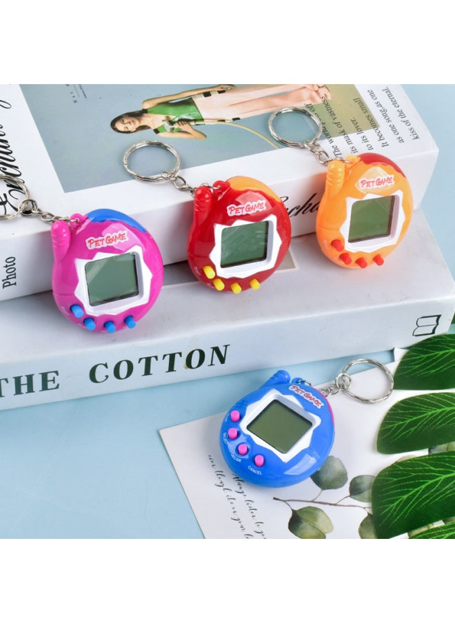 Electronic Pet Machine To Develop Pet Game Machine Strange Handheld Mini Virtual Pet Electronic Machine-Color:Transparent White (26g With Instructions)