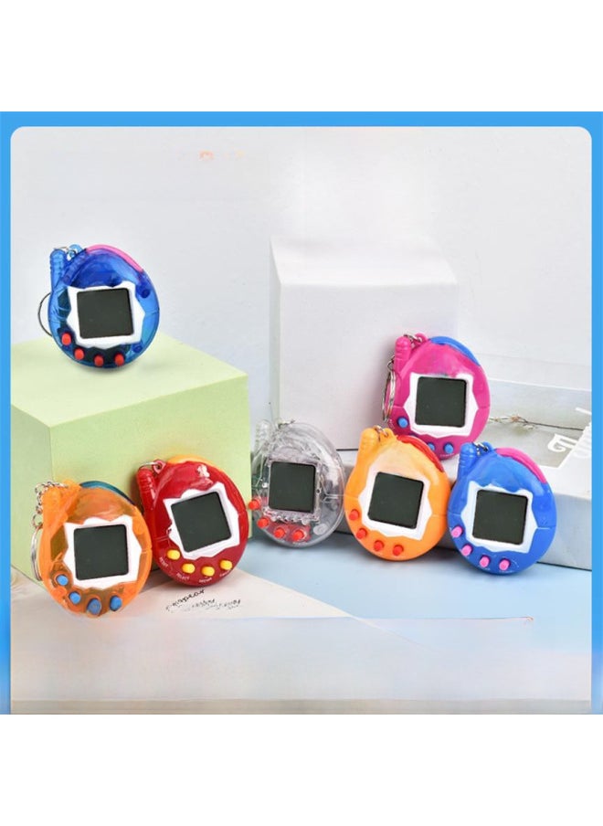 Electronic Pet Machine To Develop Pet Game Machine Strange Handheld Mini Virtual Pet Electronic Machine-Color:Transparent White (26g With Instructions)