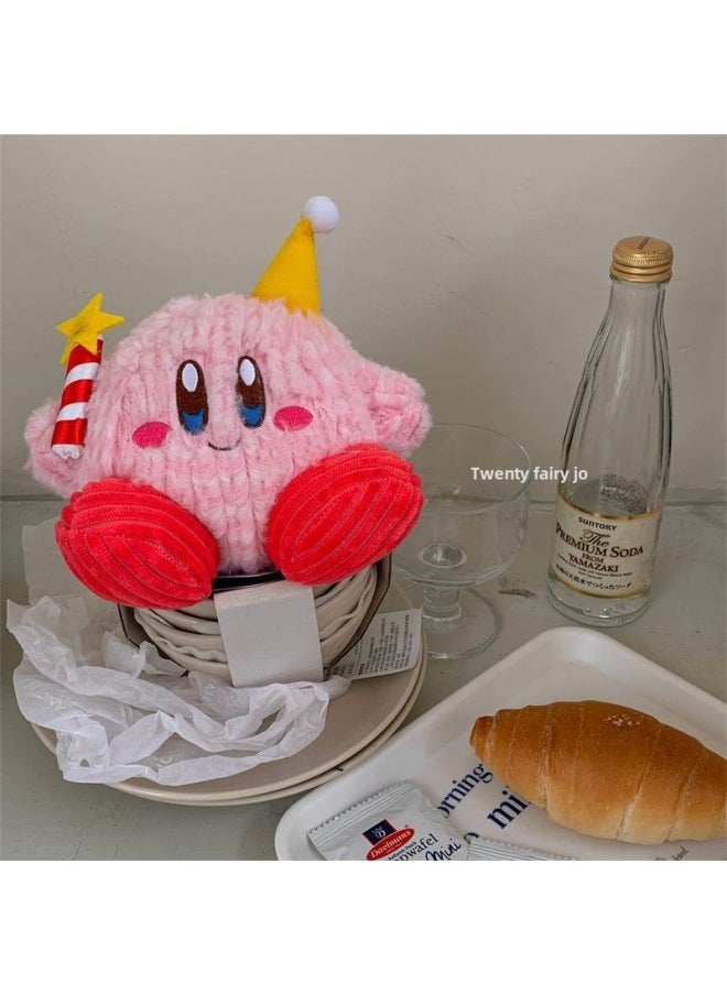 Happy Birthday To You ~ Pink Girl Heart Cake Candle Ka Than Plush Doll Doll Decoration Birthday Gift-Color:Cabi
