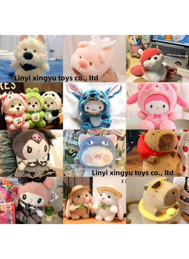 Plush Toy Eight-inch Grasping Machine Doll Plush Doll Wedding Pushing Stall Activities Doll Wholesale-Color:French Fries Capybara-Height:23-28cm