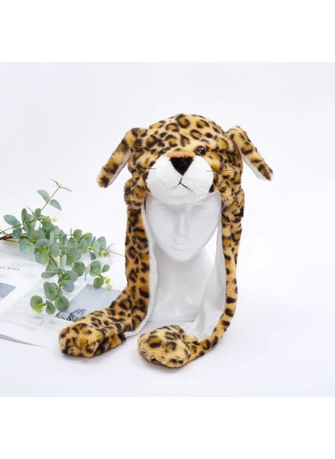 Shake The Sound With The Net Red Hat Ears Can Move The Rabbit Airbag Hat Cartoon Children Funny Luminous Music Hat-Color:99-Height:The Ears Move