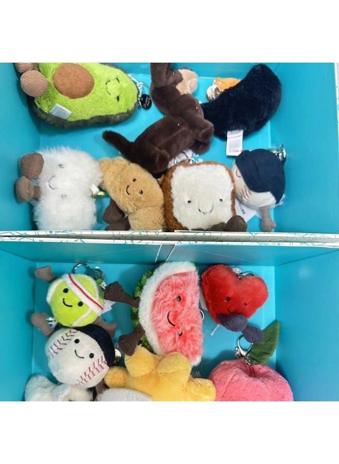 --- Pendant/Hanging Series Collection Plush Toy Gift Doll Soothing Gift Girl Soothing-Color:Mushroom Pendant-Height:Free 3b Dust Bag