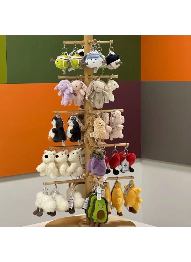 --- Pendant/Hanging Series Collection Plush Toy Gift Doll Soothing Gift Girl Soothing-Color:Mushroom Pendant-Height:Free 3b Dust Bag