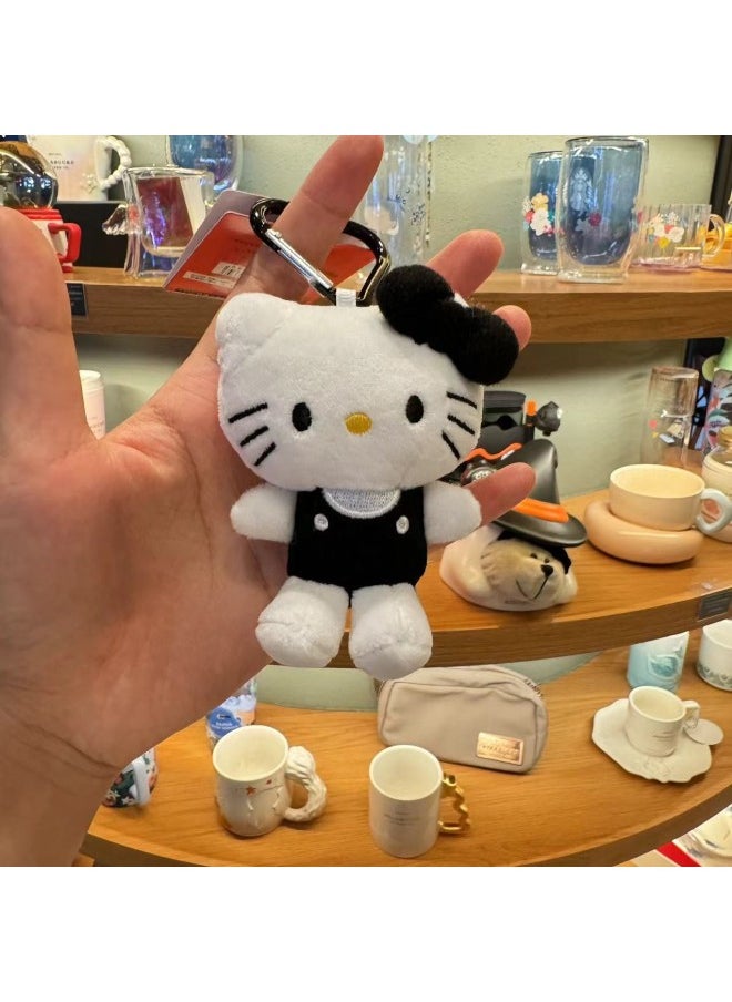 Cartoon Hot Sale All White KT All Black KT Pendant 50th Anniversary Limited KT Small Size Heart-shaped Buckle Pendant Wholesale-Color:Black And White KT-Height:4 Inch 10cm, Independent Packaging