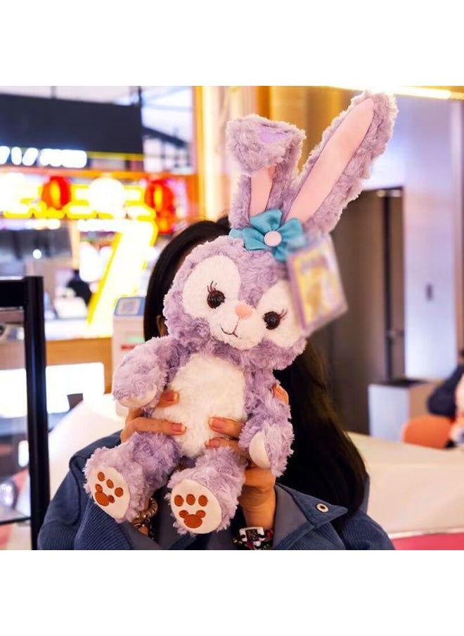 Valentine's Day For Girlfriend Star Dailou Doll Rabbit Plush Toy Cute Sleeping Pillow Girl Doll Buwa-Color:Stellar (foldable Ears)-Height:Recommended 50cm (hand Gift Box + Lamp + Rose)