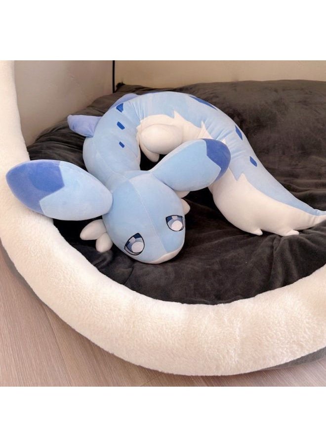 [45000 People Praise] Blue Spin Skunk Magic Beast Palu Doll Plush Toy Creative Doll Long Sleeping-Color:Whirling Phantom Beast Palu-Height:180cm