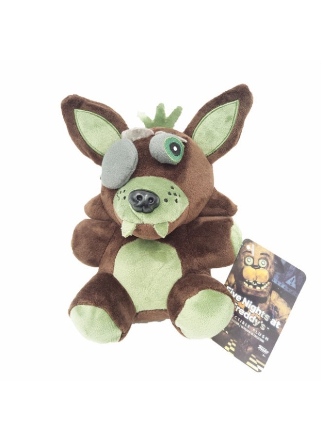 Midnight Bear Plush Toy - 18cm Red Fox, Brown Bear, Purple Rabbit (FNAF Doll) Generation 1-6