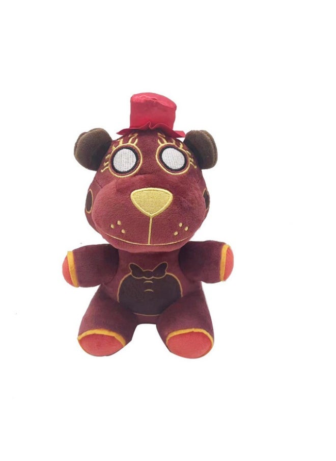 Midnight Bear Plush Toy - 18cm Little Red Fox, Brown Bear, Purple Rabbit - FNAF Doll (1st to 6th Generation)