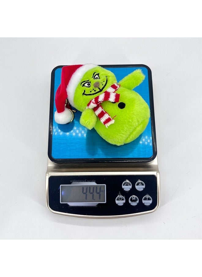 Grinch Plush Toy - Festive Christmas Stuffed Animal Gift - Green Haired Grinch Doll