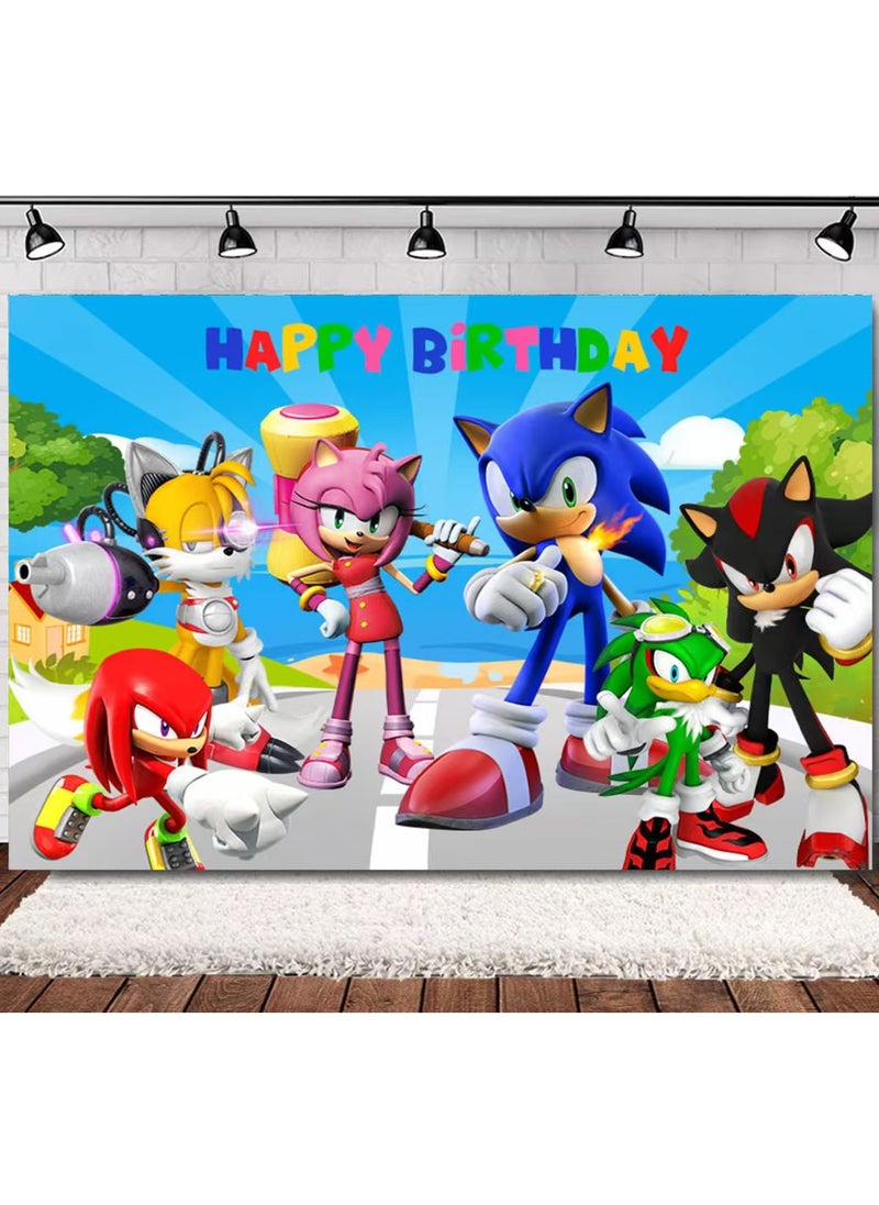 My Party Shop Sonic Birthday Party Poster 70*100 cm
