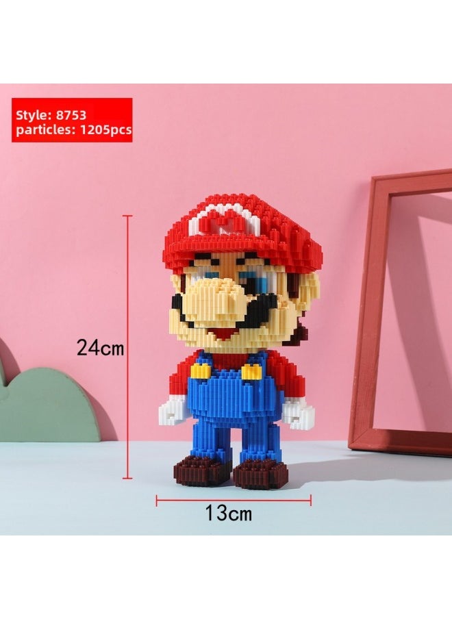 Compatible With Lego Large Blocks In Series With Tiny Particles Assembled Children's Toys Puzzle Blocks Supply-Color:8753