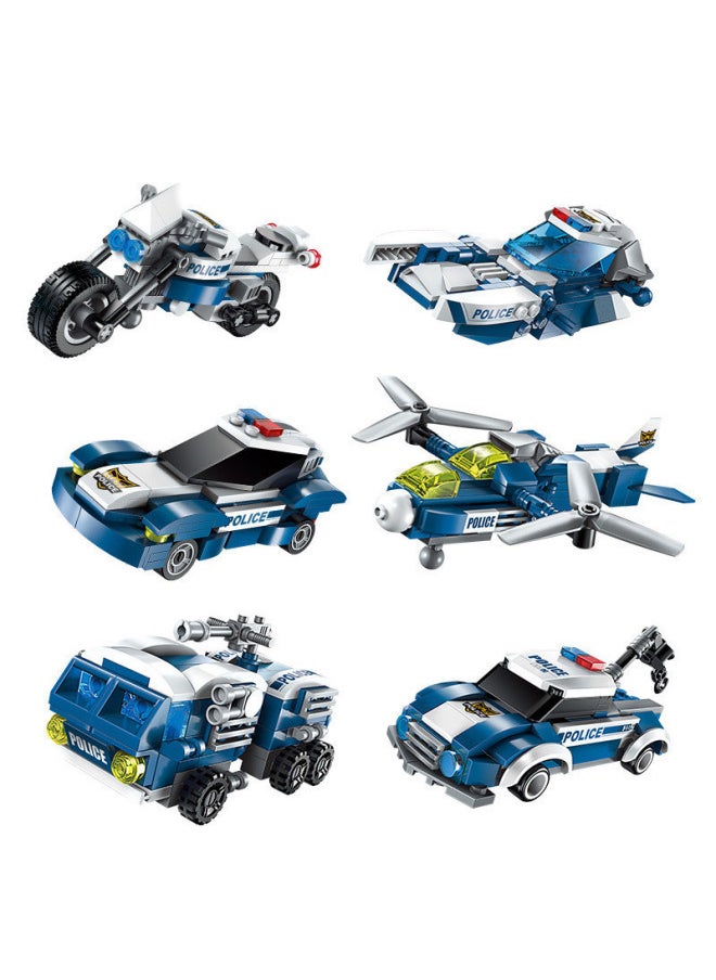Compatible With Small Boxed Enlightenment Building Blocks Assembled Puzzle DIY Early Childhood Educational Toys Assembled 1407-12-Color:Enlightenment 1809 City Wrecker (8 In 1)-Specifications:15*9*36 Cm