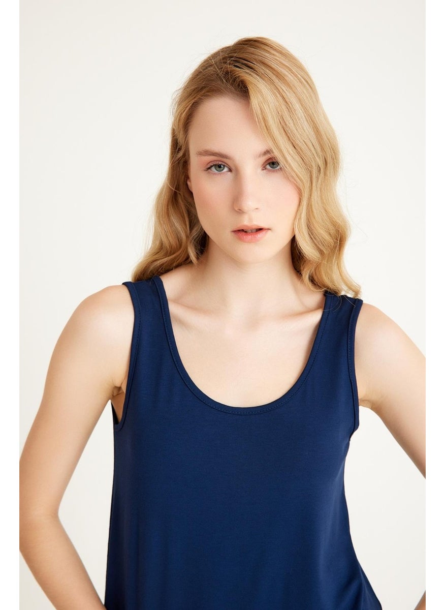 Thick Strap Basic Cotton Undershirt T-Shirt