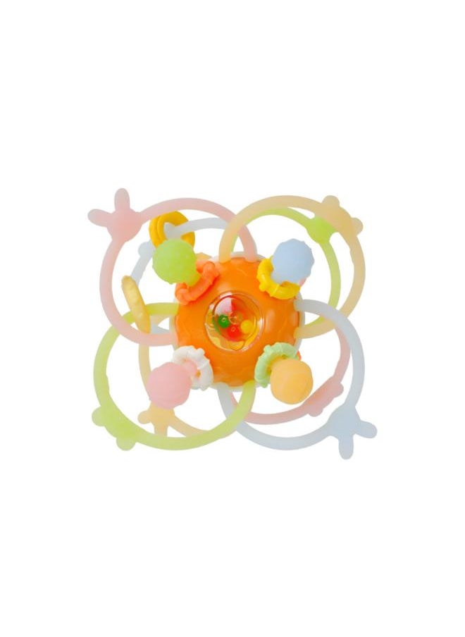 Manhattan Hand Ball Silicone Teether Rattle Soothing Baby 0- Years Old Infant Educational Toys